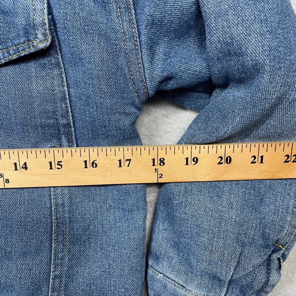 Topman Denim Jacket Boys 150 Blue Sherpa Lined LAOCL Luckey Child Ren Jeans